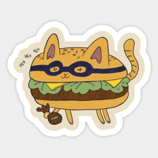 Cat Burgerlar Sticker